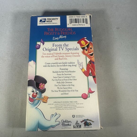 The Rudolph Frosty & Friends Sing Along VHS 1996 Christmas Classics - Picture 2 of 3